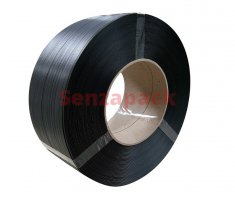 Páska PP 12 x 0,70 mm, 200/190 - 2500 m, 2200 N, černá