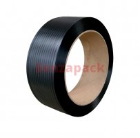Páska PP 12 x 0,50 mm, 400/180 - 3000 m, 1300 N, černá
