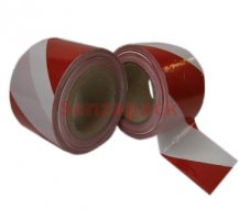 Páska nelepící červeno-bílá, výstražná, 75mm x 200m