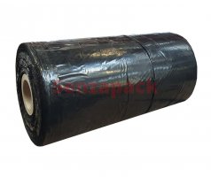 Fólie PE 500 x 0,03 mm jednoduchý návin, kluzná, černá